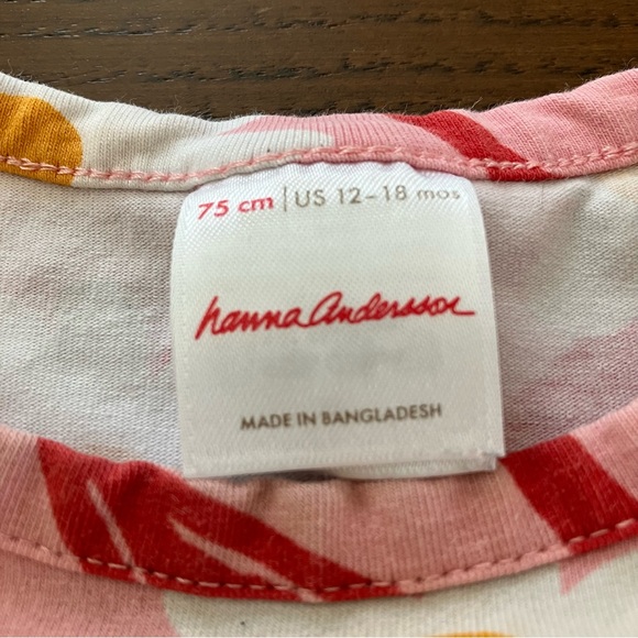 Hanna Andersson Pink Dress with Floral Pattern - Picture 2 of 4